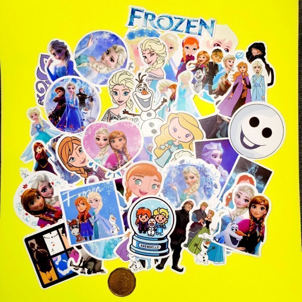Brand New 50pcs Disney Frozen Waterproof Stickers